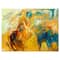 Designart - Abstract Yellow Collage - Large Abstract Canvas Print